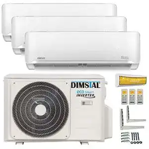Multisplit-Klimaanlage DIMSTAL A++/A++/A++ TrioSplit Golden-Fin