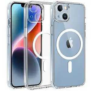 iPhone-14-Hülle mit MagSafe Qasyfanc Hybrid Magnet Hülle