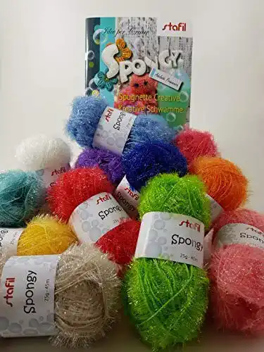 Schwammgarn Stafil Spongy Garn Häkelset: 12 Farben