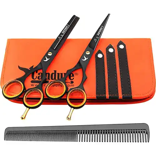 Friseurscheren Candure Haarscheren Set Profi 5,5 Zoll