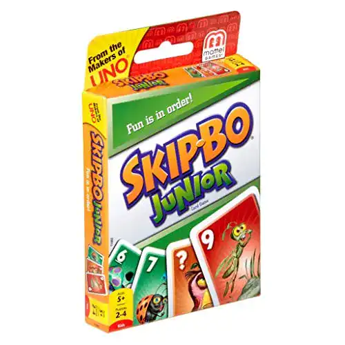 Spiele ab 5 Jahren Mattel Games T1882 Skip-Bo Junior Kartenspiel