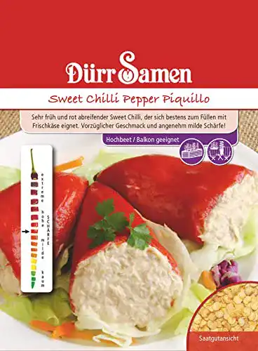 Die beste Chili-Samen Dürr-Samen 4343 Sweet Chili Pepper Piquillo 2026 Test Bestseller Chili-Samen Dürr-Samen 4343 Sweet Chili Pepper Piquillo