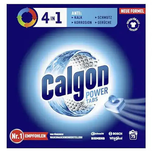 Anti-Kalk-Tabs Waschmaschine Calgon 3-in-1 Power Tabs, 75 Tabs