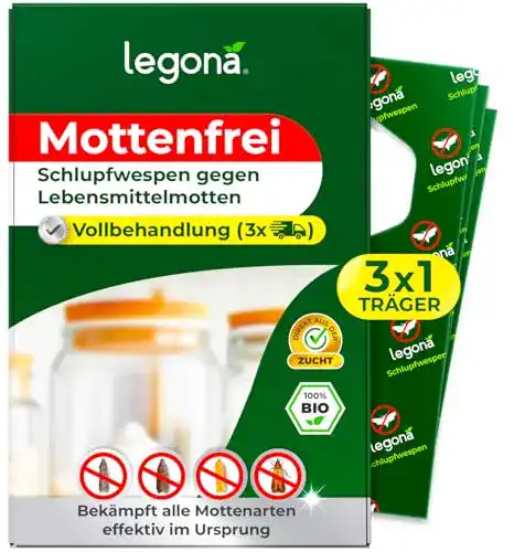 Schlupfwespen gegen Motten Legona ® – Schlupfwespen