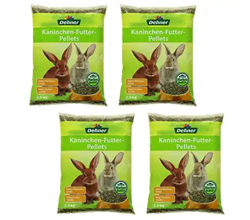 Die beste Zwergkaninchenfutter Dehner, Futter-Pellets, 4 x 2.5 kg 2026 Test Bestseller Zwergkaninchenfutter Dehner, Futter-Pellets, 4 x 2.5 kg