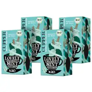 Süßholzwurzel-Tee CUPPER Süßholztee mit Pfefferminz, 4er Pack