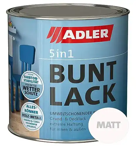Buntlack ADLER 5in1 für Innen und Außen – 125ml- Wetterfest