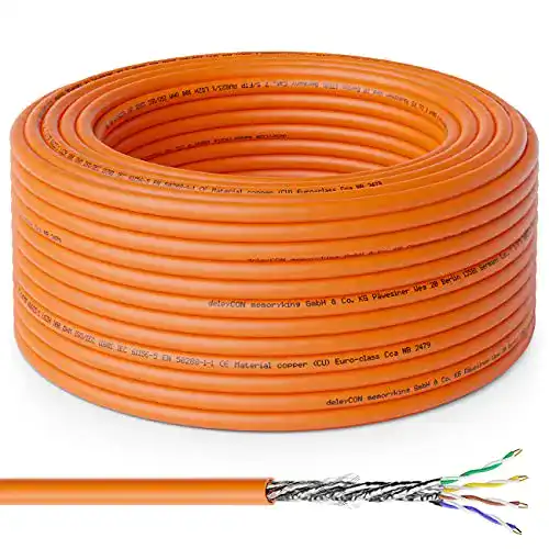 Cat-7-Verlegekabel deleyCON 20m Kupfer Starr S/FTP PIMF