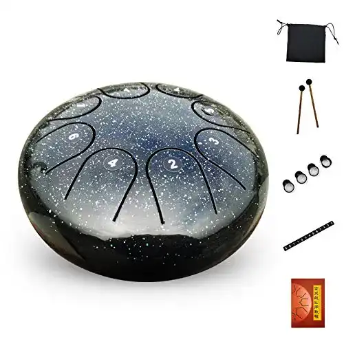 Zungentrommel AS TEMAN HANDPAN, Starry steel Tongue Drum