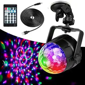 Discokugel Kinder Anpro Disco Lights, Sound-aktiviert LED