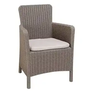 Rattansessel Allibert ” by Keter” Trenton, inkl. Sitzkissen, Kunststoff