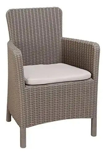 Rattansessel Allibert ” by Keter” Trenton, inkl. Sitzkissen, Kunststoff