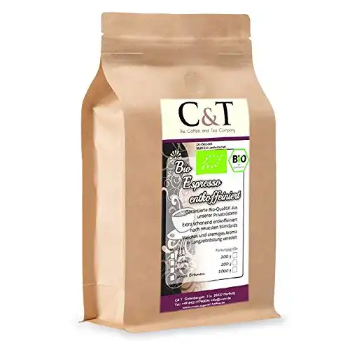 Bio-Kaffee (entkoffeiniert) The Coffee and Tea Company 1000 g