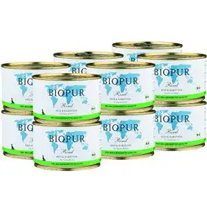 Biopur-Hundefutter BIOPUR Bio Rind, Reis & Karotten, 12x400g