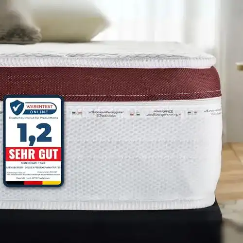 Boxspringmatratze Arensberger ® Deluxx 9 Zonen, 140 x 200 cm
