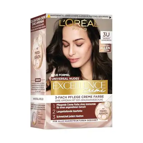 Braune Haarfarbe L’Oréal Paris Permanente Haarfarbe