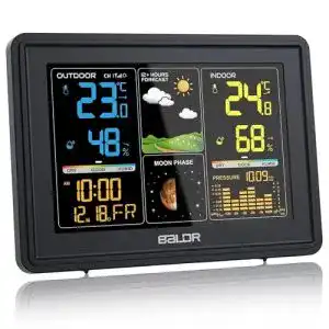 BALDR-Wetterstation BALDR, Digital Farbdisplay DCF-Funkuhr