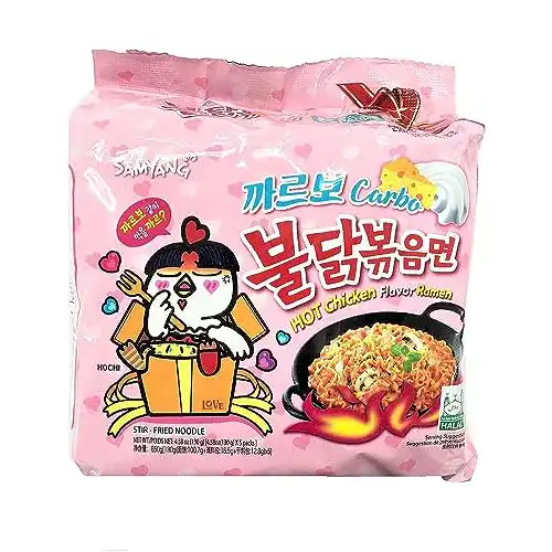 Ramen SAMYANG Hot Chicken Flavour Carbonara 130g (5 Stück)