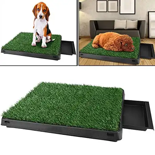 Hundetoilette Hesyovy Befied Welpentoilette mit Kunstrasen