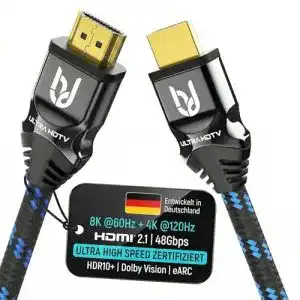 HDMI-2.1-Kabel Ultra HDTV 8K HDMI-Kabel 2 m Ultra High Speed