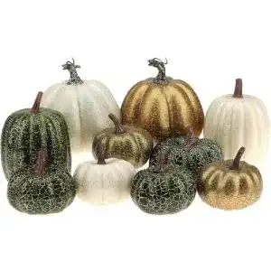 Kürbis-Deko Kepfire 10 Pcs Künstlich Gefälscht Kürbisse Schaum