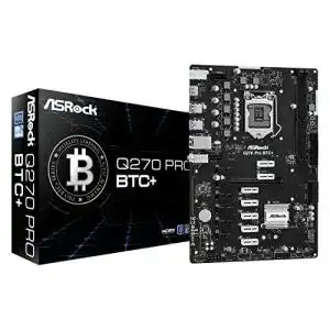ASRock-Mainboard ASRock Q270 PRO BTC+ 90-MXBHM0-A0UAYZ, Schwarz