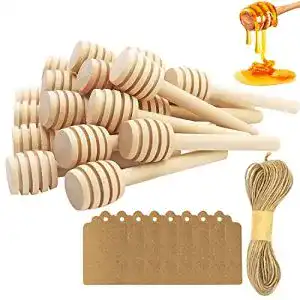 Honiglöffel LOOGI 24Stk Honigheber, 8cm Mini Honigspirale Set