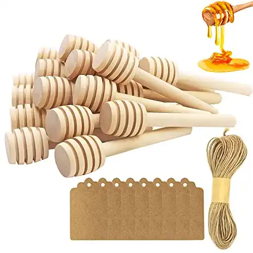 Honiglöffel LOOGI 24Stk Honigheber, 8cm Mini Honigspirale Set