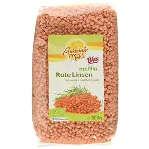 Rote Linsen Antersdorfer Mühle, (6 x 500 g) – Bio