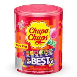 Lutscher Chupa Chups Best of dose, 600 g Aufbewahrungsdose
