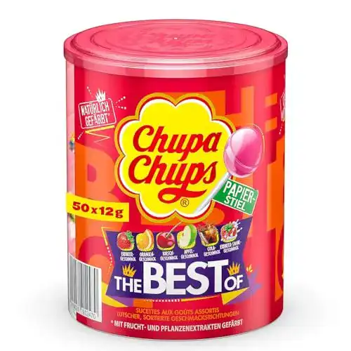 Lutscher Chupa Chups Best of dose, 600 g Aufbewahrungsdose