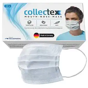 Einwegmaske Vileda Collectex Mund-Nasen-Masken aus Vliesstoff