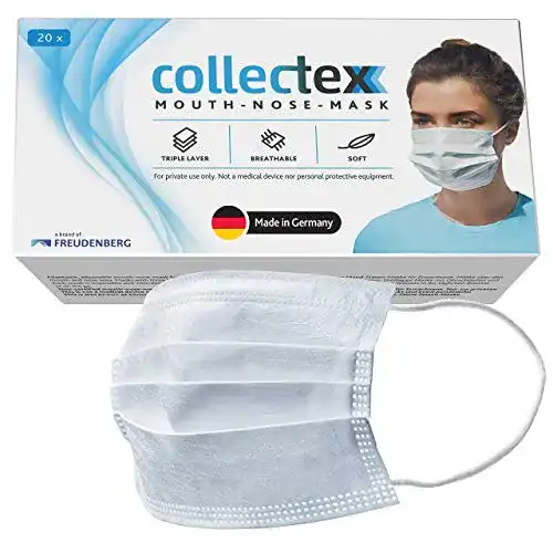 Einwegmaske Vileda Collectex Mund-Nasen-Masken aus Vliesstoff