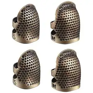 Fingerhut AXEN 4 Pieces Sewing Thimble, Metal Copper