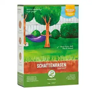 Schattenrasen Plantura , 2 kg, Rasensamen für Schatten