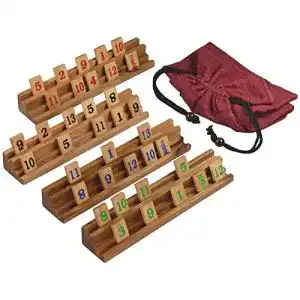 Rummy LOGOPLAY Legespiel mit 108 Spielsteinen im Stoffbeutel