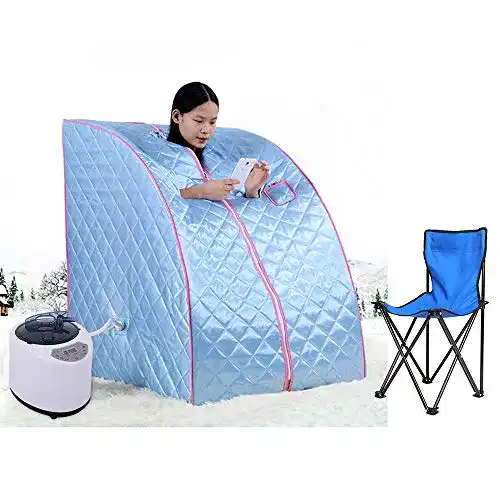 Mobile Dampfsauna Flyelf Tragbare Personal Spa Body 98x70x80cm