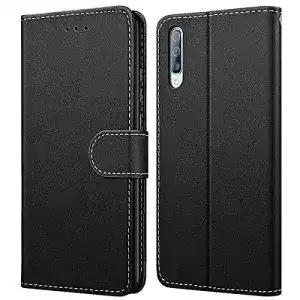 Samsung-Galaxy-A50-Hülle WE LOVE CASE, Klapphülle Flip Leder