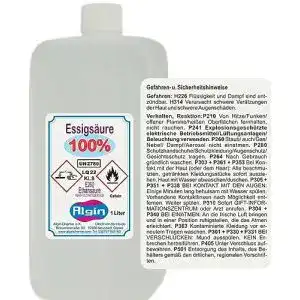 Essigsäure Algin 100%, 1 Liter Lebensmittelqualität