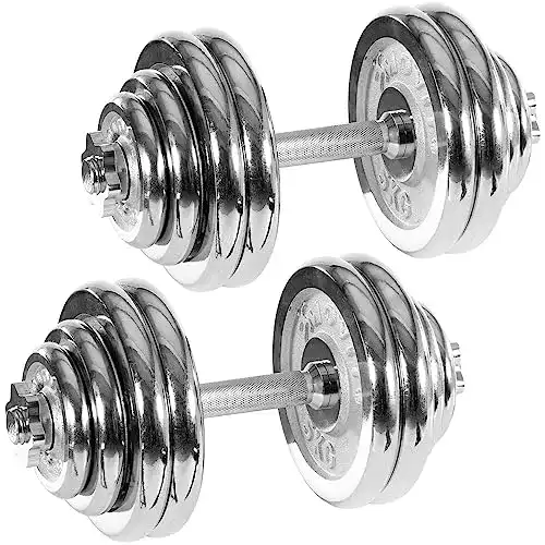 Movit-Hantel Movit ® Kurzhanteln PRO 2er Set, Chrom Gusseisen