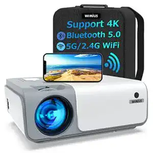 WLAN-Beamer WiMiUS Beamer, Full HD 1080P 8500 Lumen, 4K