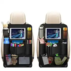 Rückenlehnenschutz Auto Rückenlehnenschutz, omitium 2 Stück Auto Rücksitz Organizer