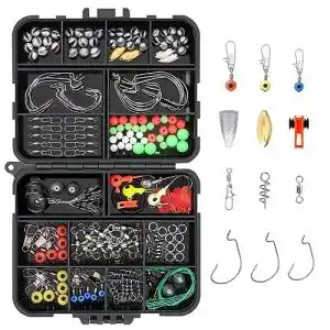 Angelhaken Vicloon 191stk Kit, Angelzubehör Set inkl. Jig Haken