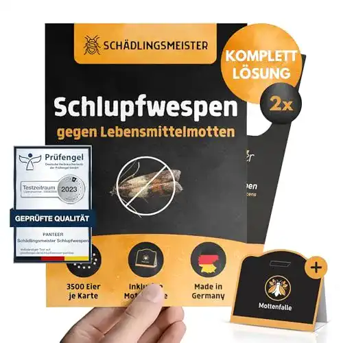 Schlupfwespen gegen Motten Panteer ® Schlupfwespen 2-6 Karten