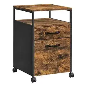 Rollcontainer VASAGLE Aktenschrank mit 2 Schubladen, mobil