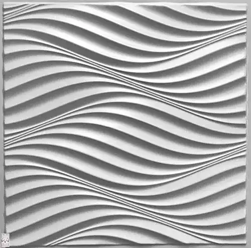 Wandpaneele Eurodeco 12x 3D PVC Deckenpaneele, 4,32qm