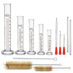 Messzylinder JESSTOLO Glas, 13 Stück Dickglas Graduiert Set