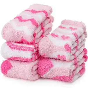 Kuschelsocken Damen EBMORE Damen Flauschige Warme