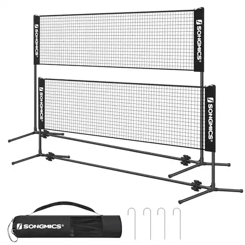 Die beste Tennisnetz SONGMICS Höhenverstellbar mit Ständer SYQ300HV1 2026 Test Bestseller Tennisnetz SONGMICS Höhenverstellbar mit Ständer SYQ300HV1
