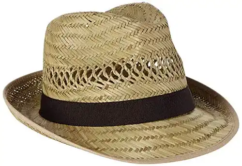 Strohhut Mount Hood Unisex Denver, Beige (Braun), Small